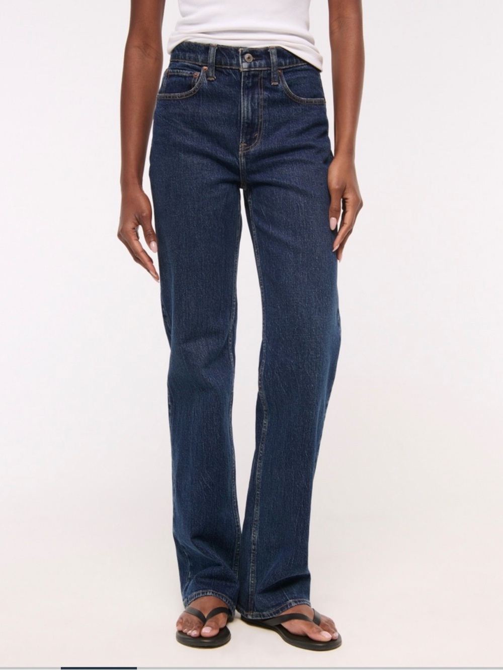 Abercrombie Dark Blue high waisted Jeans